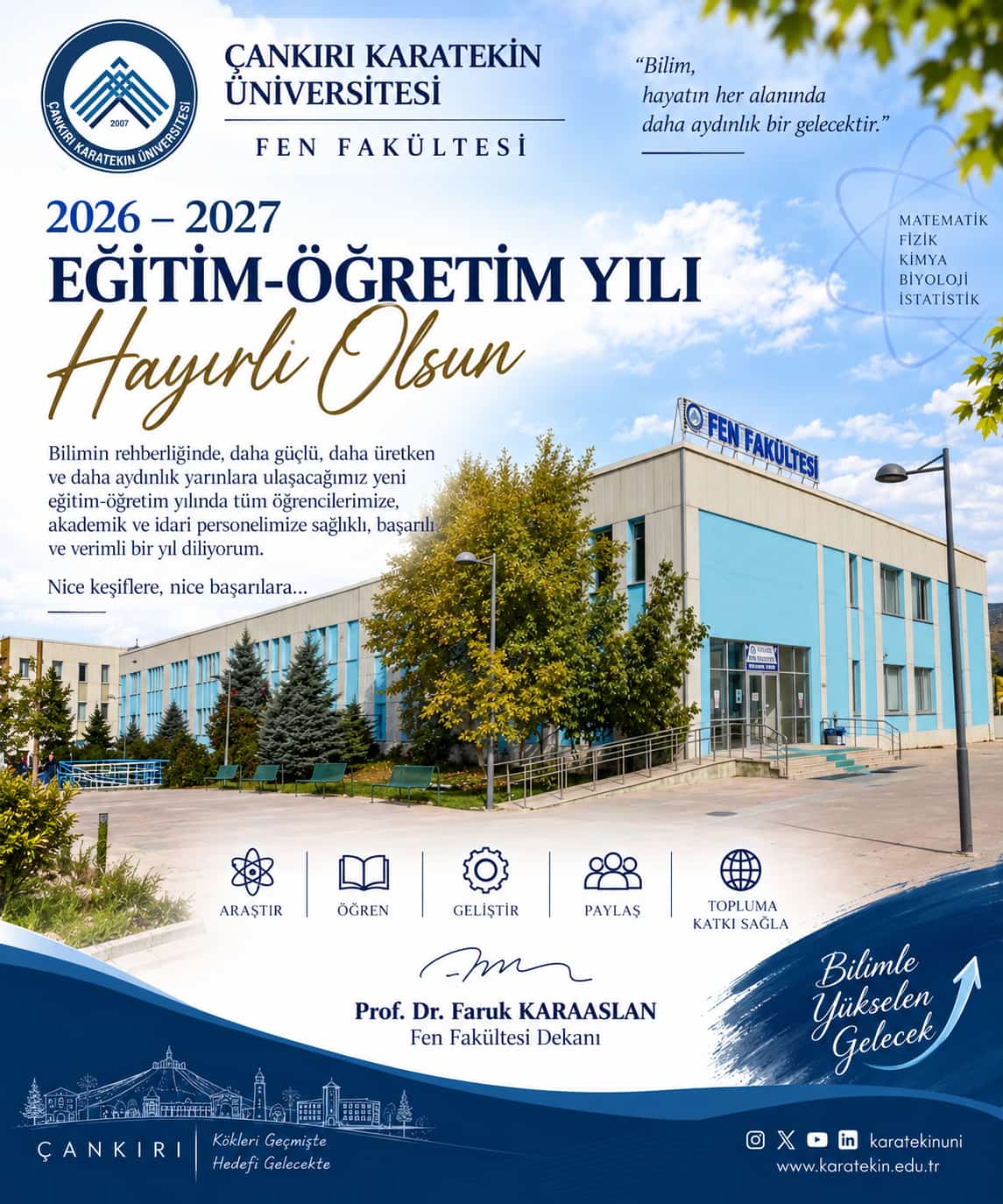 FAKÜLTEMİZE HOŞGELDİNİZ